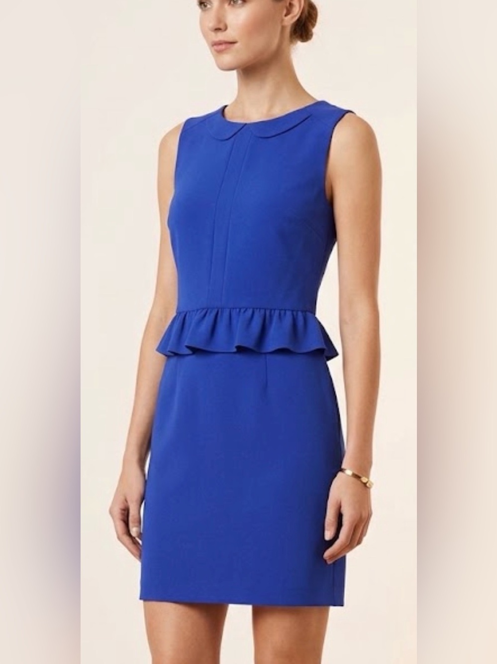 Maison Scotch & Soda “Another Day in Paradise” Blue Peplum Dress. Size 1(S)